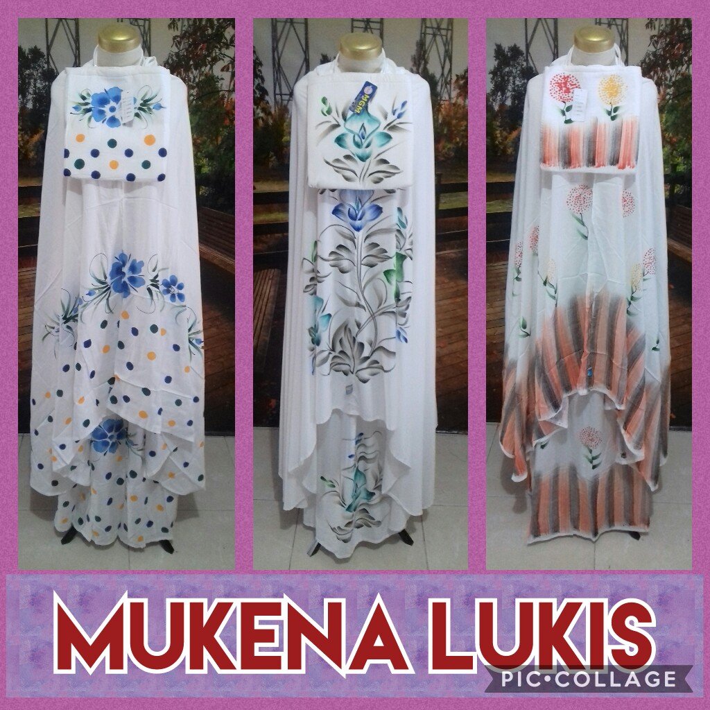 Supplier Mukena Bali Lukis Dewasa Murah Surabaya 75Ribu